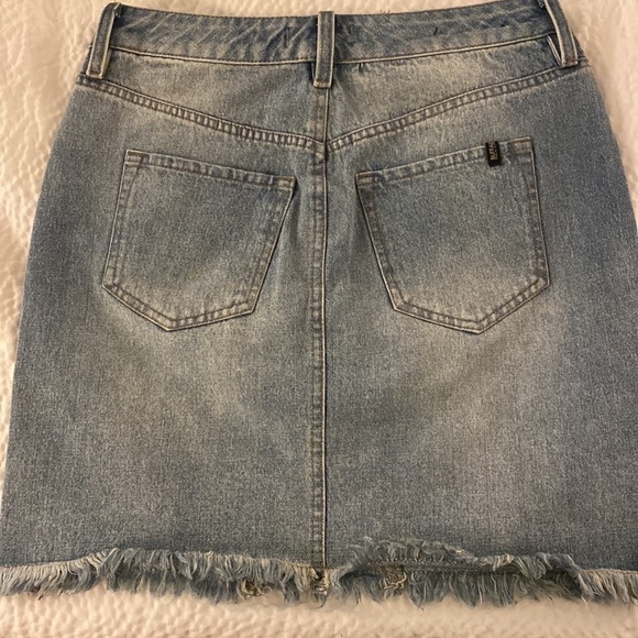 Buffalo David Bitton Denim Mini Skirt waist Size 25 - Picture 4 of 4